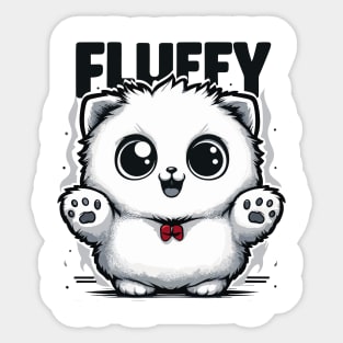 Meet Fluffy Kitten Sticker